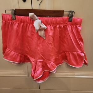 Victoria's Secret Sz M 100% Polyester Ruffled Sleep Shorts
